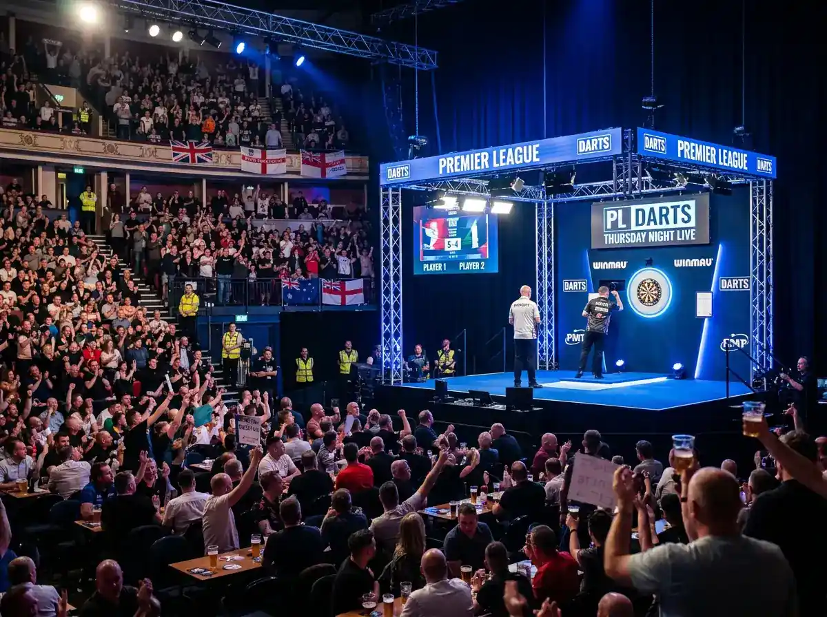Седмична вечер от Premier League Darts в зала